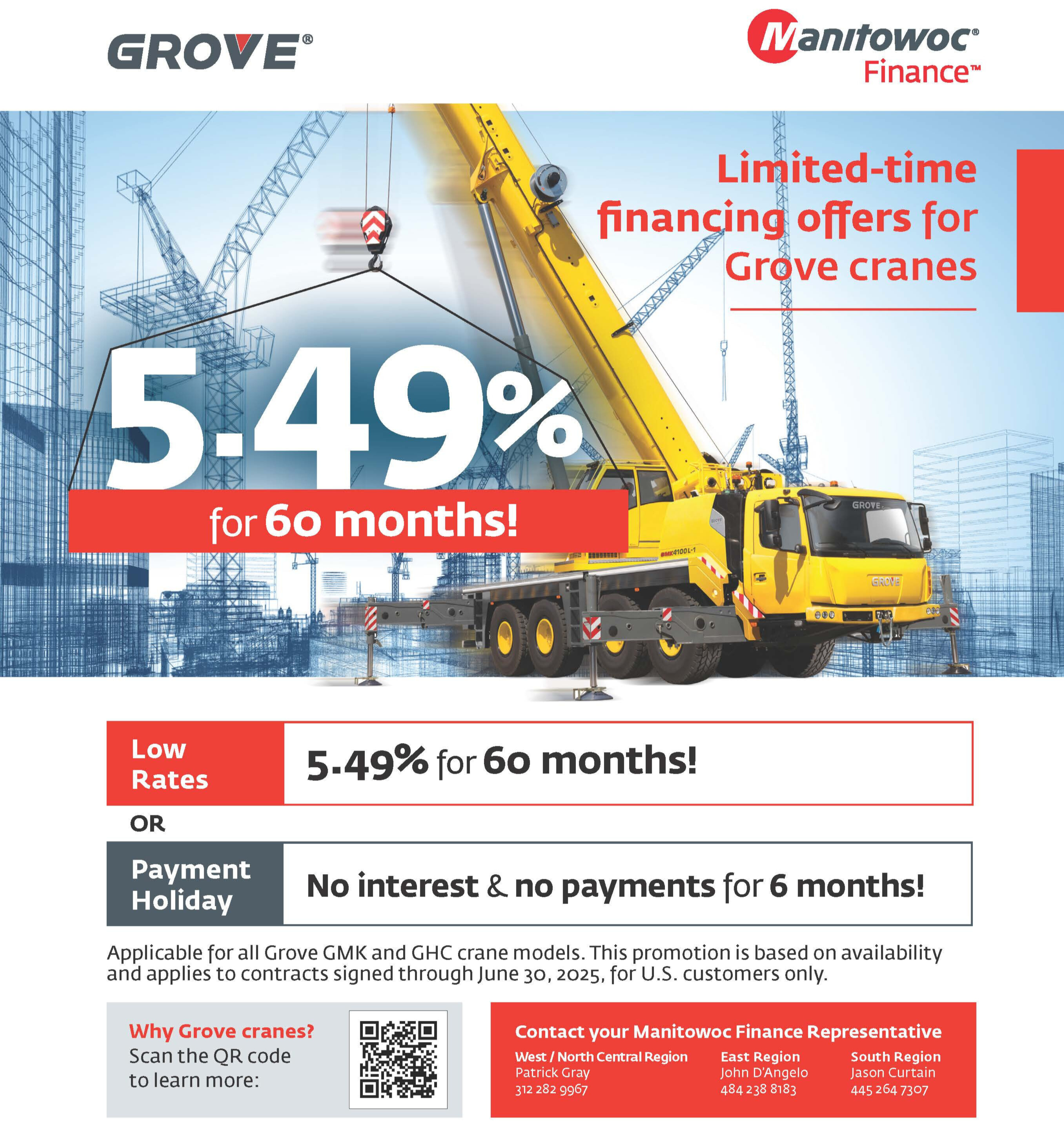 Limited-Time Financing Offer for Grove Cranes